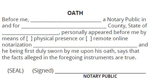 Oath Stamp
