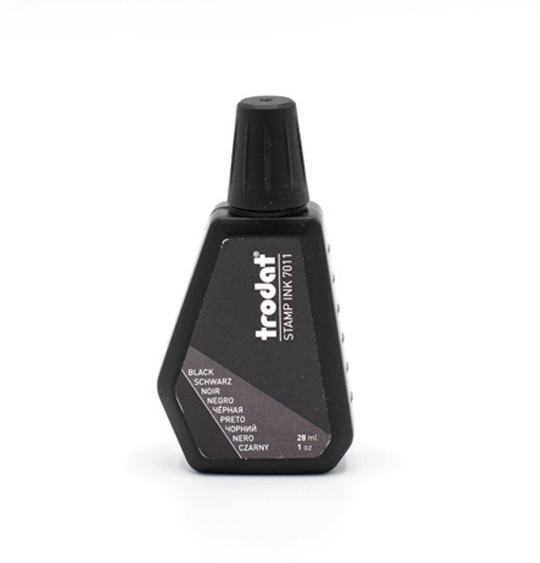 Self-inking Notary Refillable Stamp Black Ink