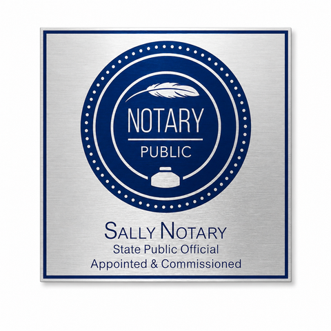 Notary Custom Wall Plaque