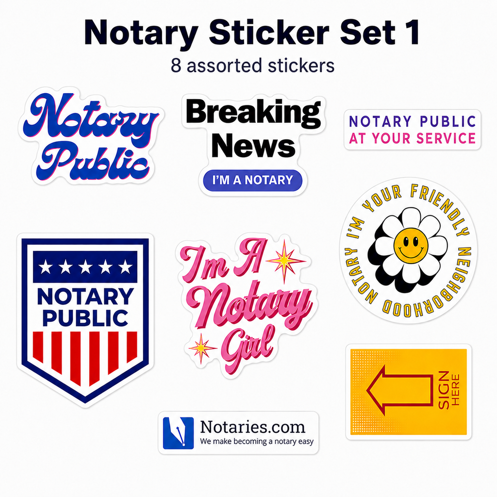 Notary Sticker Sets